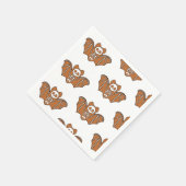 Serviette En Papier Pain d'épices Squelette Bat (Coin)