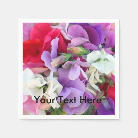 Serviette En Papier Pain doux Fleurs Napkin (Devant)