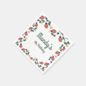 Serviette En Papier Painisier Bug Anniversaire Jardin Fête (Coin)