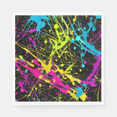 Serviette En Papier Paint Neon brillant (Devant)