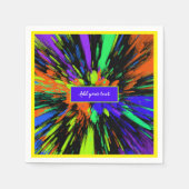Serviette En Papier Paint Neon Splash (Devant)
