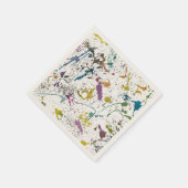 Serviette En Papier Paint Splath Splash Papier coloré serviettes (Coin)
