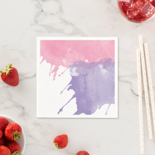 Serviette En Papier Paint Splatter Party (En situation)