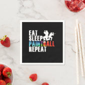 Serviette En Papier Paintball Color Splats Paintball Player Cadeau (En situation)