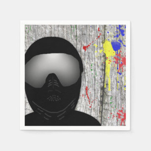 Serviette En Papier Paintball Party Papier Cocktail Napkin