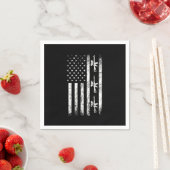 Serviette En Papier Paintball USA Flag Paintball Player Paintball Mark (En situation)