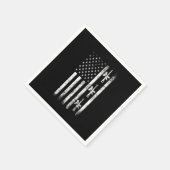 Serviette En Papier Paintball USA Flag Paintball Player Paintball Mark (Coin)