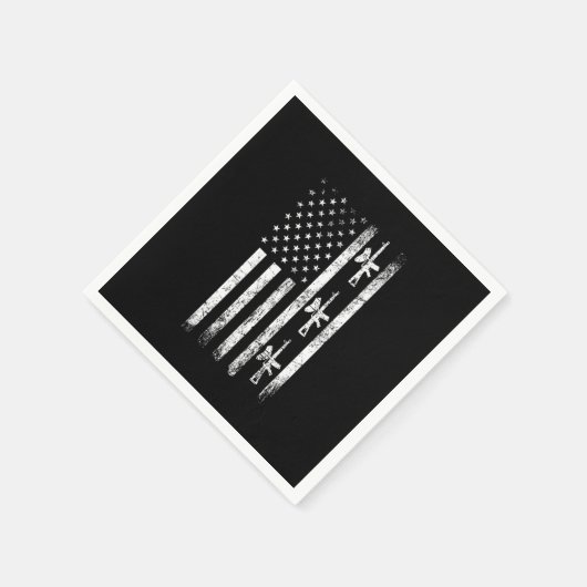 Serviette En Papier Paintball USA Flag Paintball Player Paintball Mark (Coin)