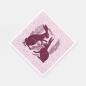 Serviette En Papier Paire Art nouveau de lapins De Morgan et Morris (Coin)