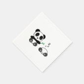 Serviette En Papier Paire de mignons petits pandas (Coin)