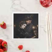 Serviette En Papier Paire de Steampunk Gothic (En situation)
