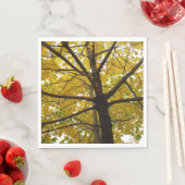 Serviette En Papier Paire d'érables jaunes Nature d'automne (En situation)