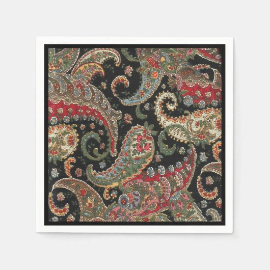 Serviette En Papier Paisley Fractal (Devant)