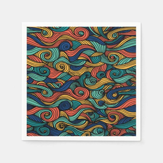 Serviette En Papier Paisley haché (Devant)