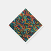 Serviette En Papier Paisley haché (Coin)