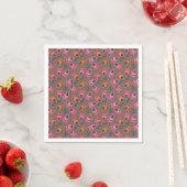 Serviette En Papier Paisley motif. (En situation)