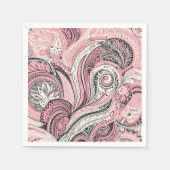 Serviette En Papier Paisley Rose Le Studio Home (Devant)