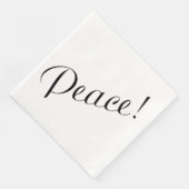 SERVIETTE EN PAPIER PAIX (Coin)