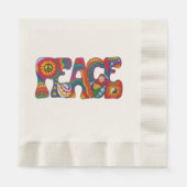 Serviette En Papier Paix (Devant)