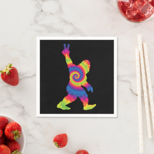 Serviette En Papier Paix Amour Bigfoot - Amoureux de Bigfoot