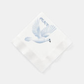 SERVIETTE EN PAPIER PAIX DOVE (Coin)