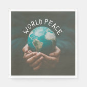 Serviette En Papier Paix mondiale (Devant)