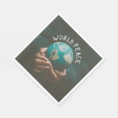 Serviette En Papier Paix mondiale (Coin)
