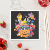 Serviette En Papier Pal de rue Sésame | Bonne Halloween (En situation)