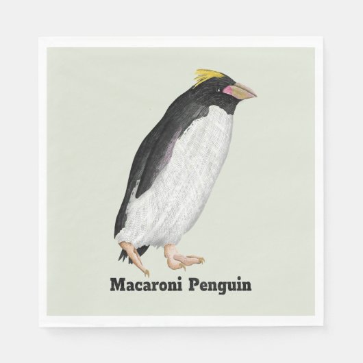 Serviette En Papier Palaeeudyptes Pingouin disparu (Devant)