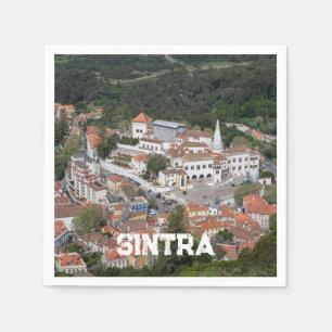 Serviette En Papier Palais de Sintra d'en haut à Sintra, Portugal