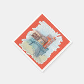 Serviette En Papier Palais Pena à Sintra, Portugal (Coin)