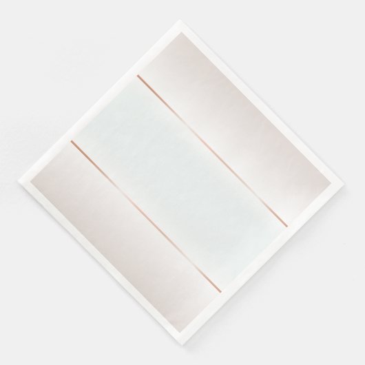 Serviette En Papier Pale Taupe Aqua Rose (Coin)