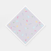 Serviette En Papier Pale violet 80s Imprimer Naples (Coin)
