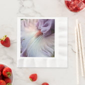 Serviette En Papier Pale violet Iris Floral serviettes (En situation)