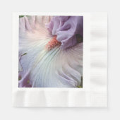 Serviette En Papier Pale violet Iris Floral serviettes (Devant)