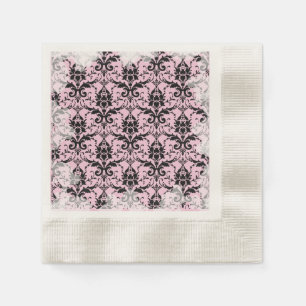 Serviette En Papier Palest Pink Soft Grunge Tea Party