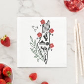 Serviette En Papier Palestinian Napkin (En situation)