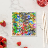 Serviette En Papier Palette de couleurs (En situation)