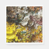 Serviette En Papier Palette de l'artiste #1 (Devant)