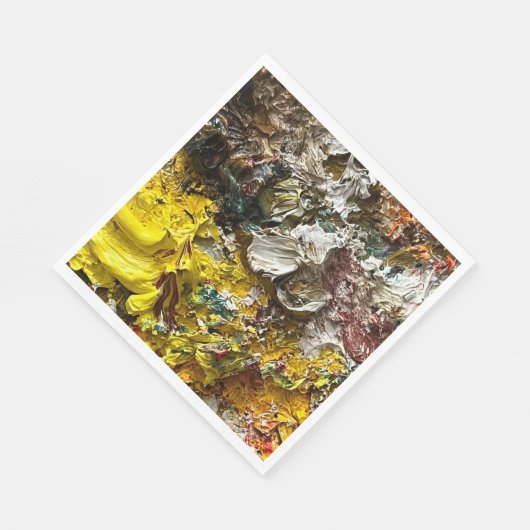 Serviette En Papier Palette de l'artiste #1 (Coin)