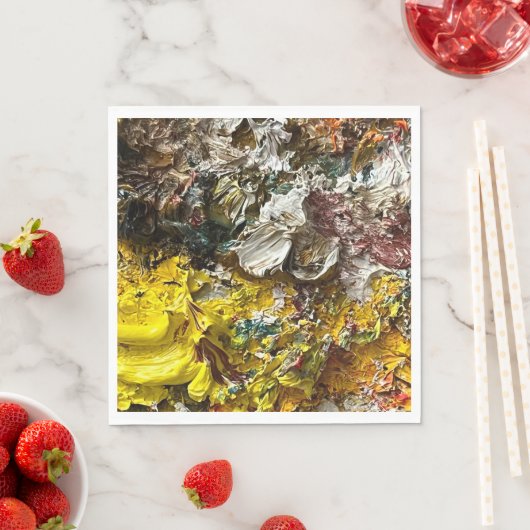 Serviette En Papier Palette de l'artiste #1 (En situation)
