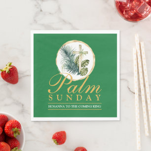 Serviette En Papier Palm Dimanche Sainte Semaine Papier Napkin