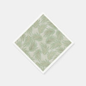 Serviette En Papier Palm Frances Gold vert (Coin)