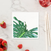 Serviette En Papier Palm Leaf, feuillage tropical, forêt tropicale (En situation)