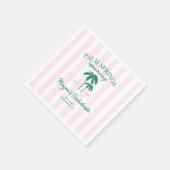 Serviette En Papier Palm Springs Avant Les Anneaux Bachelorette (Coin)