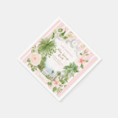 Serviette En Papier Palm Springs Chic Retro | Baby shower (Coin)