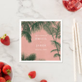 Serviette En Papier Palm Springs Napkin (En situation)