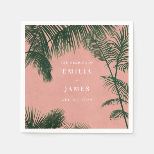 Serviette En Papier Palm Springs Napkin (Devant)