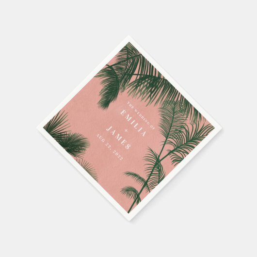 Serviette En Papier Palm Springs Napkin (Coin)