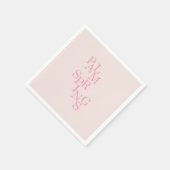Serviette En Papier Palm Springs rose pâle (Coin)